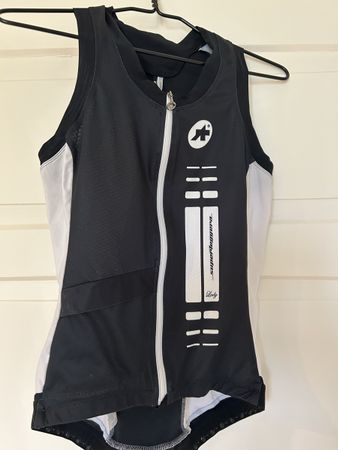 Damen cycling shirt assos L schwarz/weiss