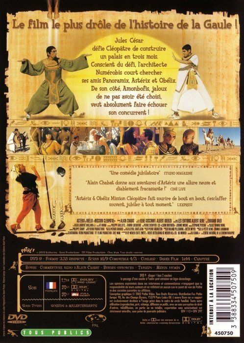 Tutti i DVDs: ASTÉRIX & OBÉLIX : MISSION CLÉOPÂTRE – Usato da gland venduto da Lio_0o 1