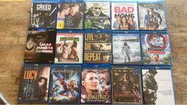 Collection of 15 Blu-ray Movies Various Genres