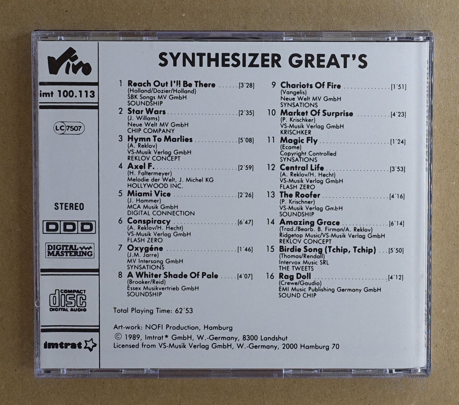 CD: Synthesizer Great's - F30 – Usato da Sessa venduto da fraenklishop 1