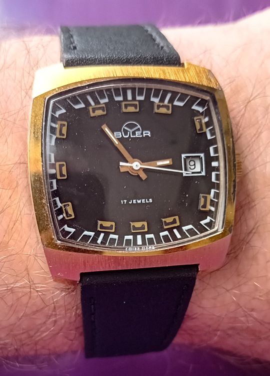 Vintage Retro Büler 17 Jewels Watch - SWISS MADE EB8800 (Gebraucht) in ...