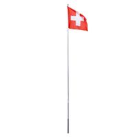 Fahnenmast 6.2 m mit Schweizer Fahne