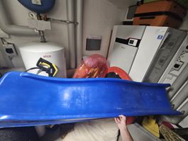 Rutschbahn 3 Meter blau, Kunststoff vom Spielturm Wickey
