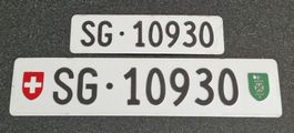 Autonummer / Kontrollschild SG 10930