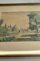 Aquarelle originale signée "Schulze-20" en bas à droite