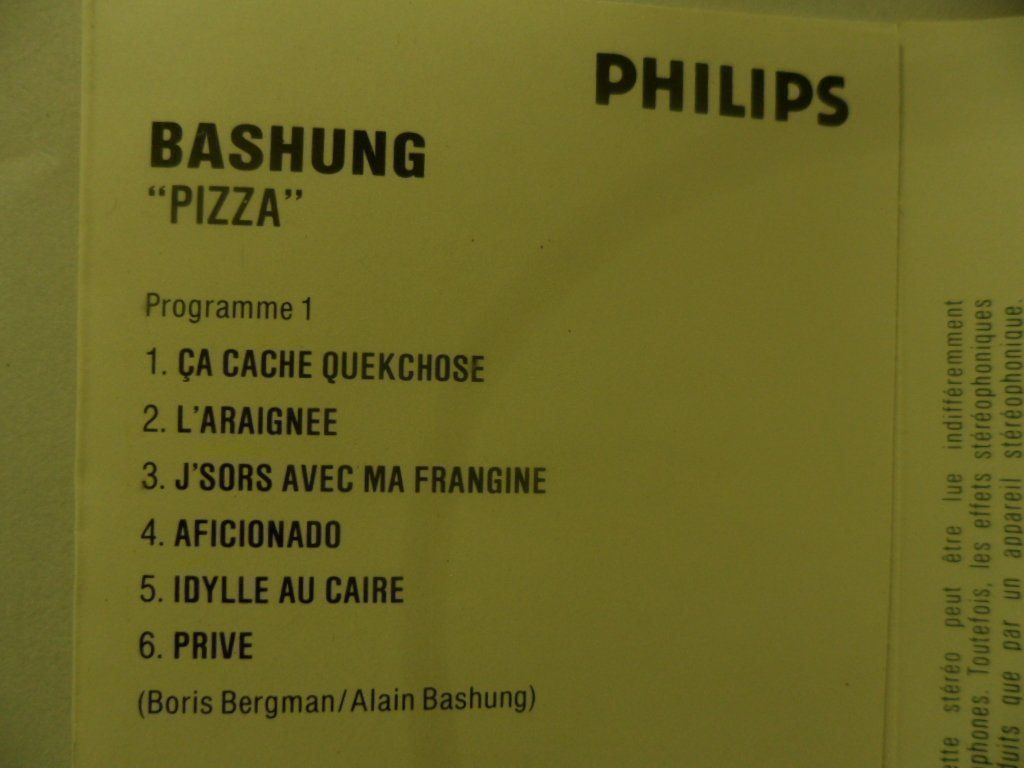 Musicassette: BASHUNG   "PIZZA" – Nuovo (secondo la descrizione) da Langnau i. E. venduto da gf2_29jt 1