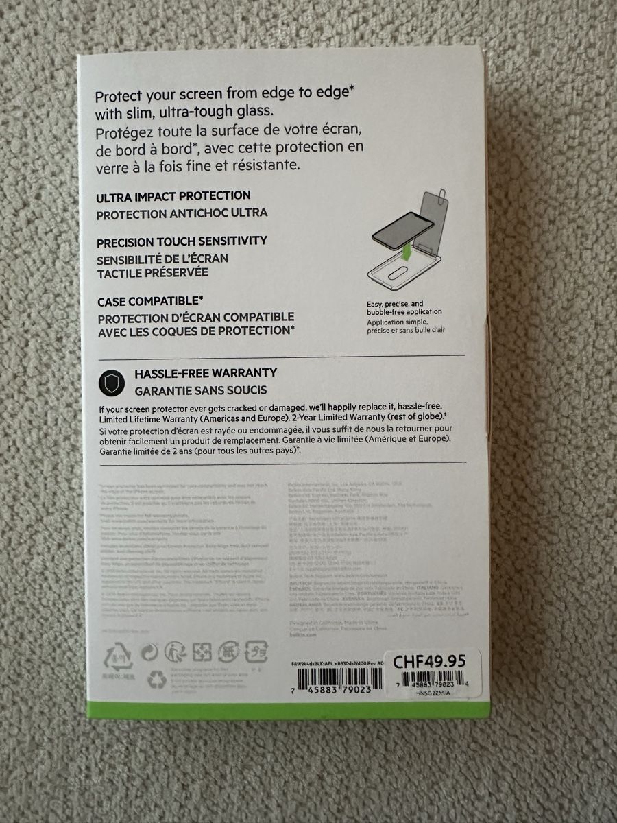 Lackretusche & Schutzfolien: Iphone Sicherheitsglas – Neu und originalverpackt aus Bülach von leide_29 1