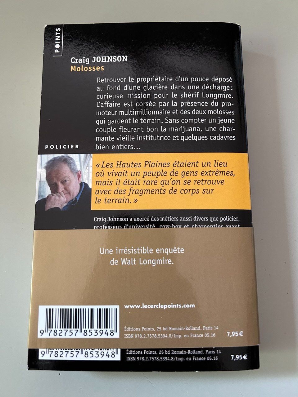Libri: Libro "Molosses" Craig Johnson – Usato da Giubiasco venduto da LorisVale 1