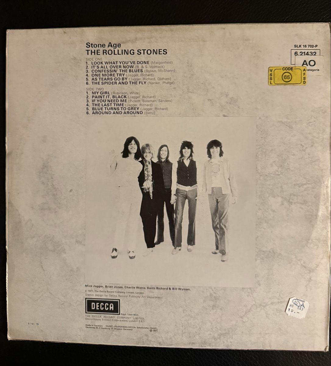 Dischi in vinile: Rolling Stones - Stone Age LP - Decca Schallplatte – Usato da Goldach venduto da Messerguru 1