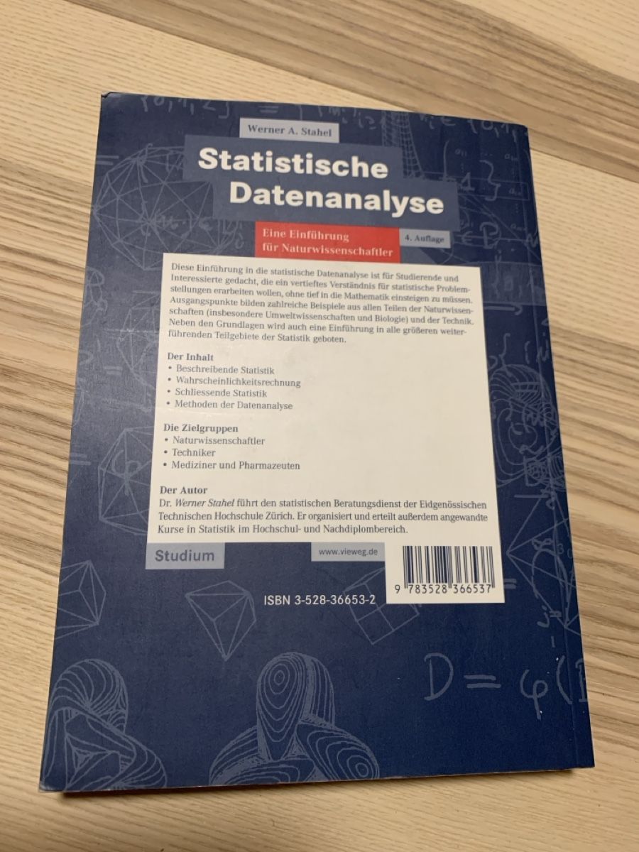 Bücher: Statistische Datenanalyse – Neu (gemäss Beschreibung) aus Goldach von sim_6w5n 1