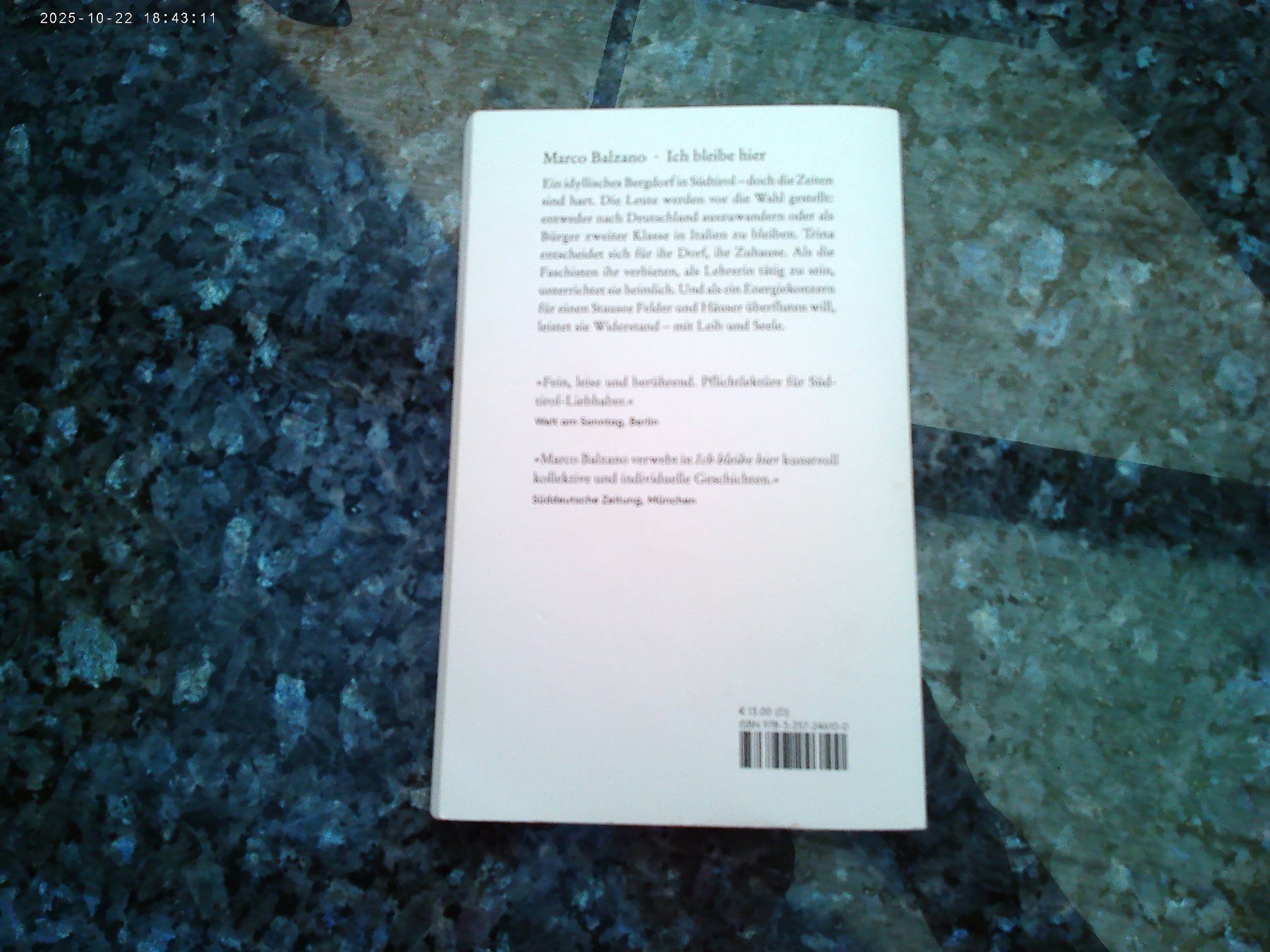 Libri: Ich bleibe hier von Marco Balzano – Usato da reitnau venduto da Sib7 1