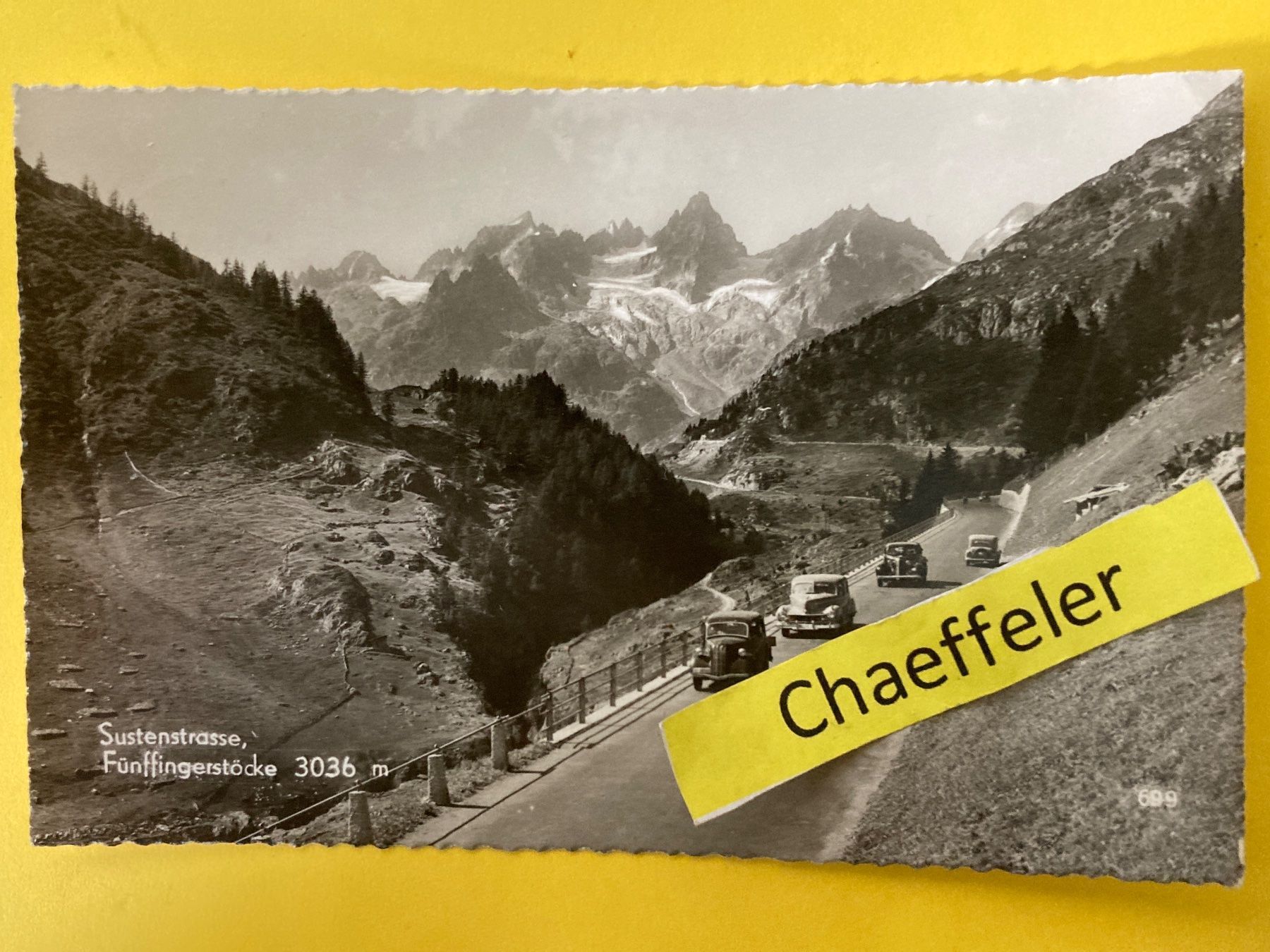 Cartoline postali: Sustenstrasse, Fünffingerstöcke – Usato da Zürich venduto da Chaeffeler