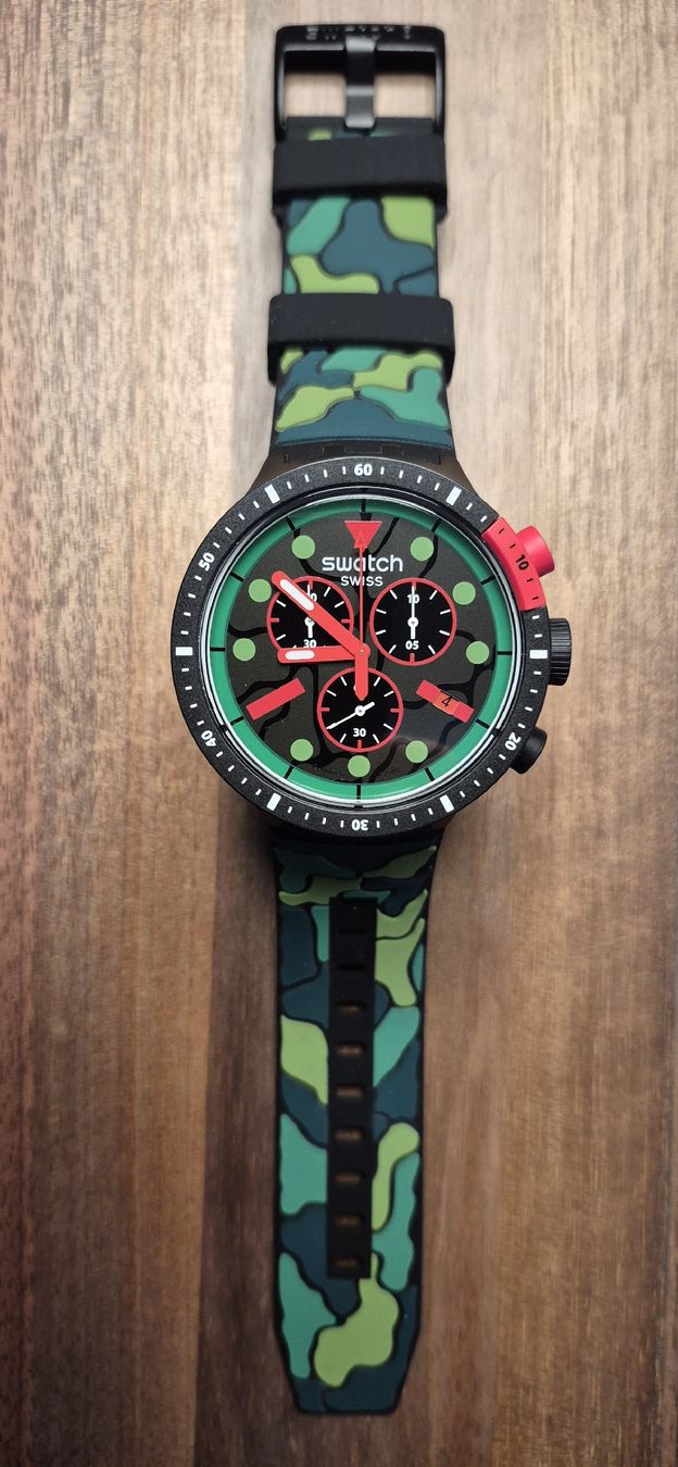 Swatch Orologi: Swatch Big Bold Chrono EscapeJungle – Nuovo (secondo la descrizione) da Dornach venduto da Signs0