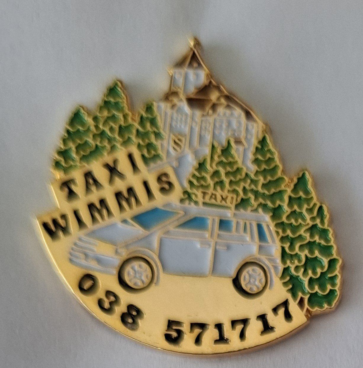 Placchette & Badge: Taxi Wimmis – Usato da Hinterkappelen venduto da Schampus