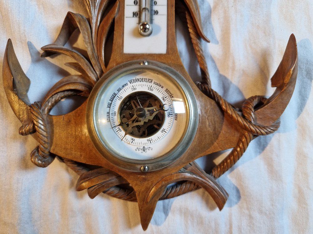 Altri elettrodomestici e apparecchi d’epoca: Adler Barometer: Brienzer Schnitzerei um 1890/1900 – Usato da Brittnau venduto da Zibu 3