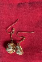 Elegante Swarovski Ohrringe, goldfarben, mit Strass Steinen