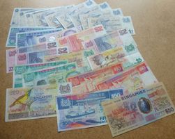 Singapore ++ 26 Stück alte Banknoten aus Singapore