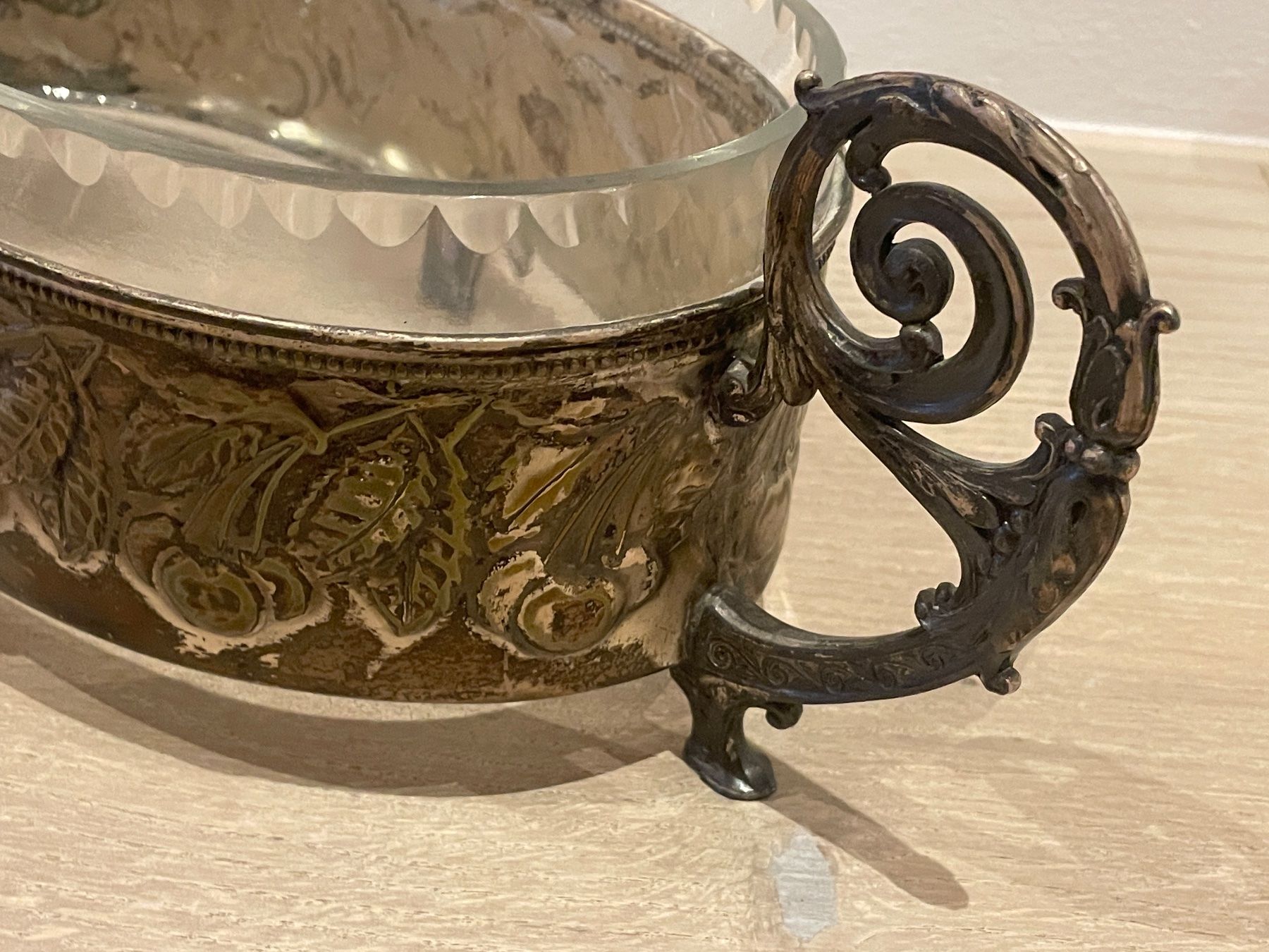 Ciotole: Art Deco Schale Silber mit Glaseinsatz – Usato da Volketswil venduto da rubin74 6
