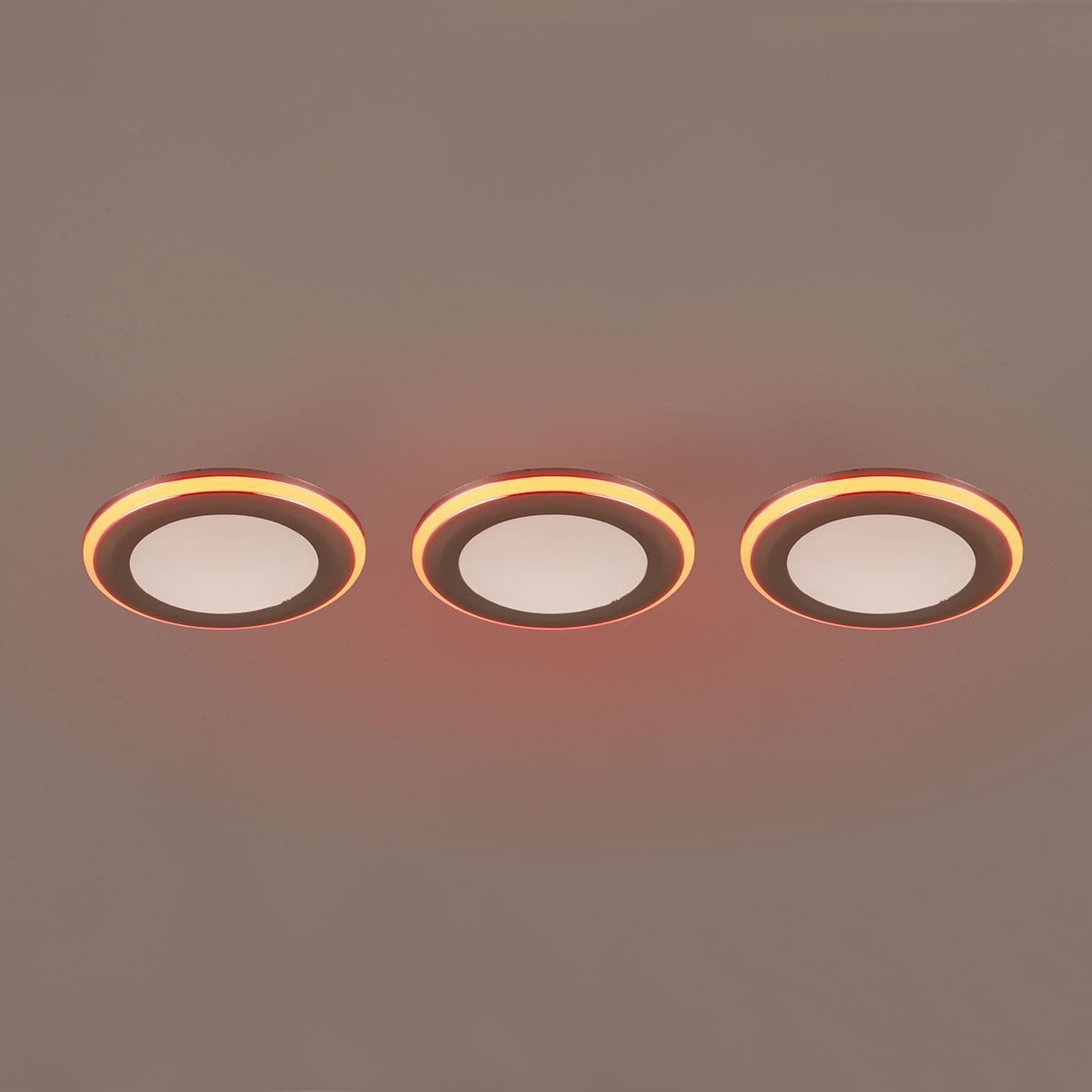 Lampade: LED Einbauleuchten, 3er Set, 8 cm Ø – Nuovo (secondo la descrizione) da Kreuzlingen venduto da Smart-Light 5