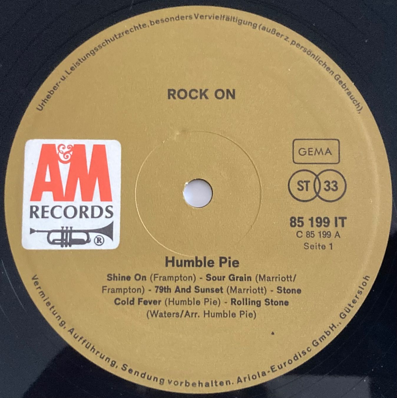 Vinyles: HUMBLE PIE - ROCK ON – D'occasion à Poliez-Pittet par Newtown-Records 2