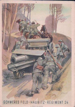 Cartoline postali: Armée Suisse, Schweres Feld - Haubitz Regiment 24 – Nuovo (secondo la descrizione) da Grancy venduto da gedev