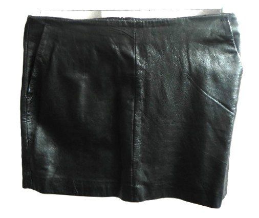 Gonne: ca.Gr. 38 Mini ECHT LEDERROCK Bund-->40cm L38cm low waist – Usato da Basel venduto da FRAU.ZAUBER.MOND 2