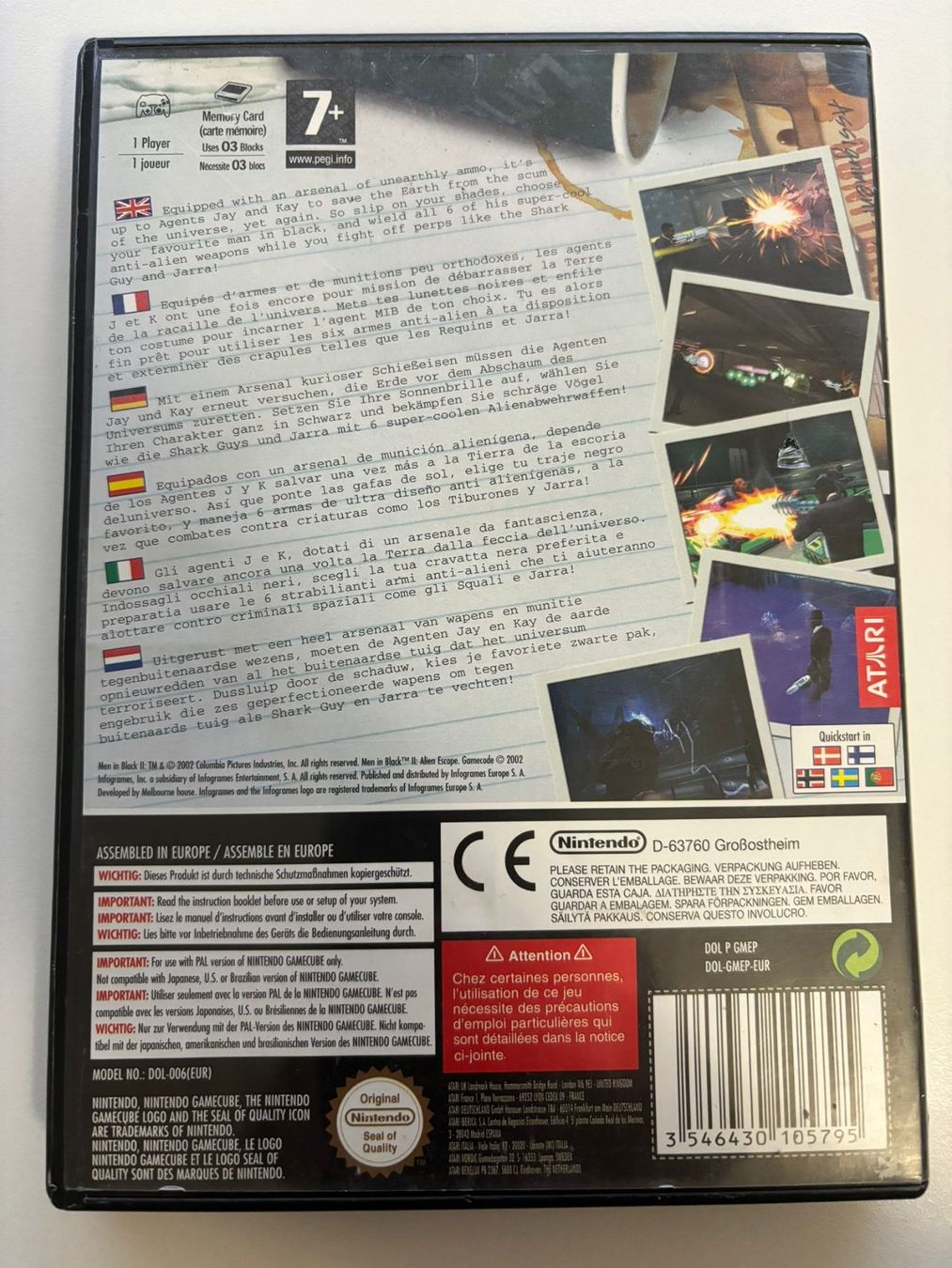 Spiele: Men in Black 2 - Alien Escape (Gamecube) – Gebraucht aus Herisau von Seyashop1 2