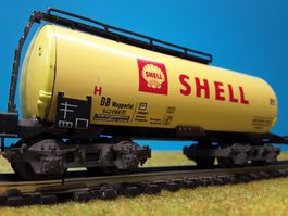 Trix Express 3496 __ Kesselwagen Shell 4 achsig __ Spur H0