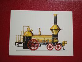 AK Bahn Kunst Color Zeichnung Svoboda Norris Lokomotive