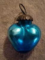 1 Vintage Christbaumkugeln Biedermeier, Glas, Herz