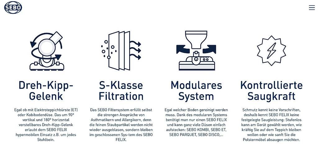 Aspirapolveri & Accessori: SEBO Felix Staubsauger – Usato da Zürich venduto da nad_7gzh 4