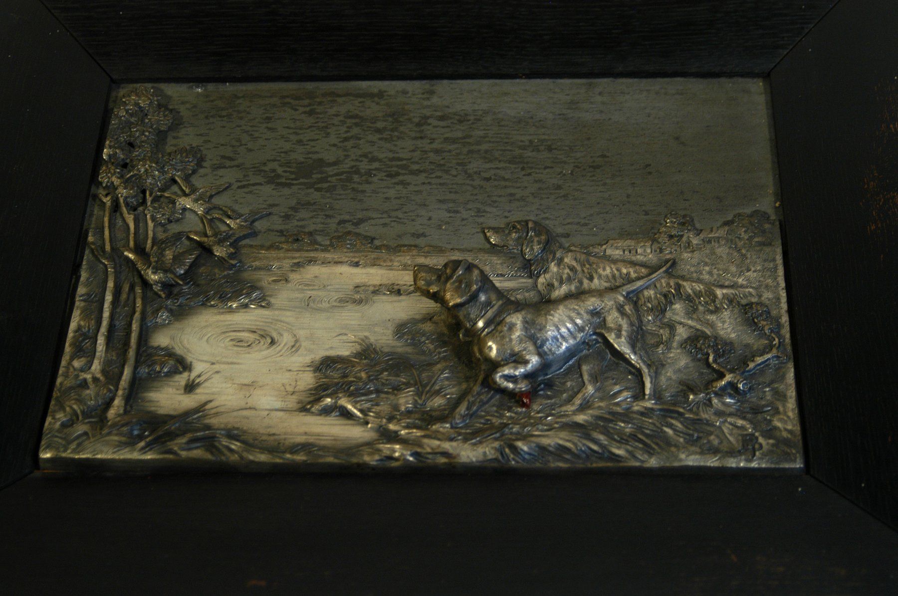 Sculture & Statue: Hunde Metall Halbrelief – Usato da Herisau venduto da Wisen 5