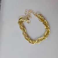 Armband Goldfarben Gliederkette 19 cm guter Zustand (668)