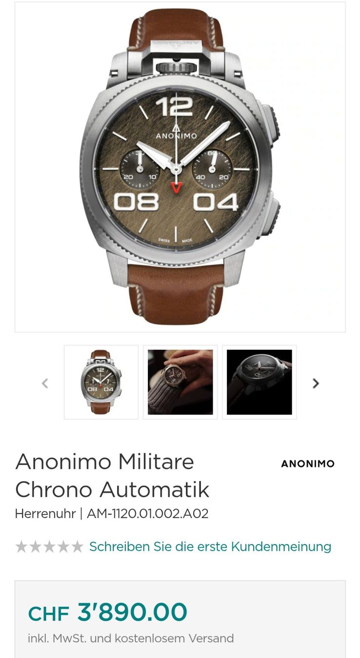 Anonimo Uhren: Anonimo Militare Chrono Automatique – Gebraucht aus Versoix von Treska 4