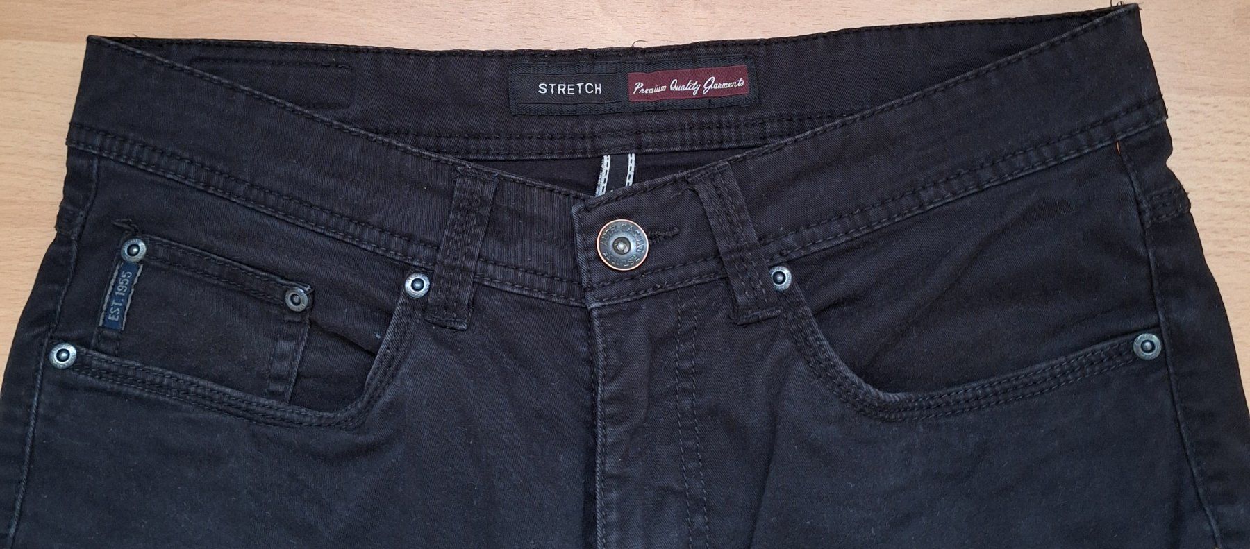 Pantaloni: Schwarze Herren Hose Stretch Gr. W32 / L32 – Usato da Wettingen venduto da Egro2 1