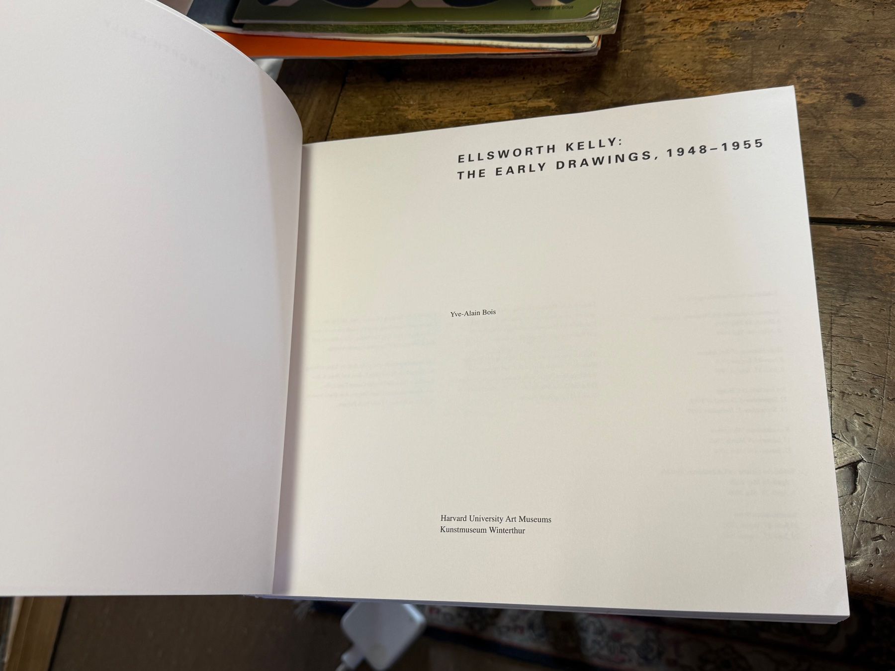 Libri: Ellsworth KELLY The early drawings – Usato da Bern venduto da Jwpm66 1