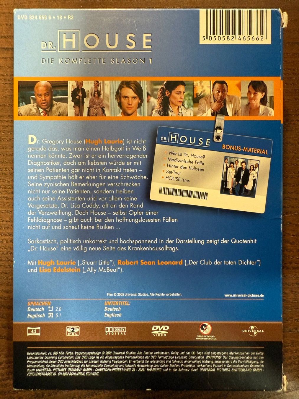 Tutti i DVDs: Dr. House Staffel 1 – Usato da Zürich venduto da FilmFreunde 1
