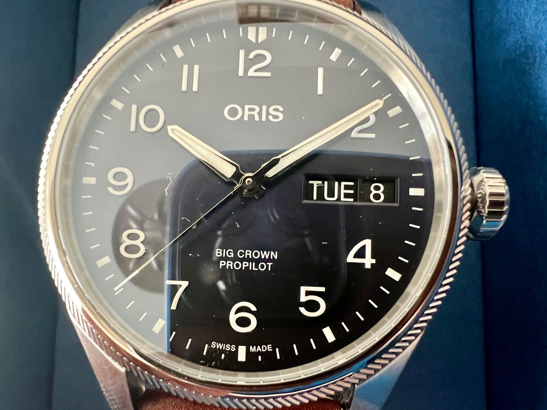 Oris Orologi: ORIS Big Crown Propilot Day Date, Blue dial, Full Set,Fr2250 – Nuovo (secondo la descrizione) da Le Mont-sur-Lausanne venduto da LycaGallery 8