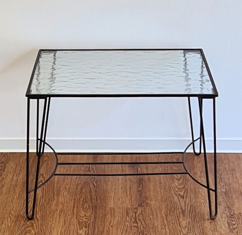 Ilyapa Plattenspielerständer Aus Metall - 2-stöckige Schallplattenaufbewahrung Mit 14 Fächern & Ablage, Goldfarben