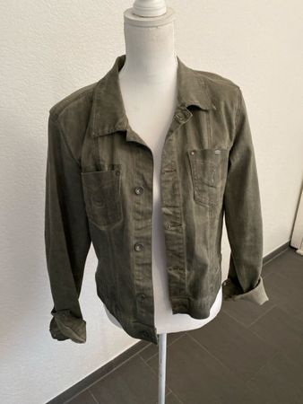 Nile Jeans Jacke d. Grün Baumwollmischung oliv Farbe Gr.  L 
