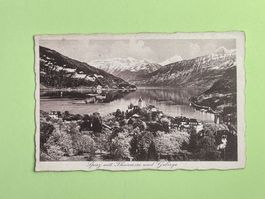 Spiez mit Thunersee und Gebirge