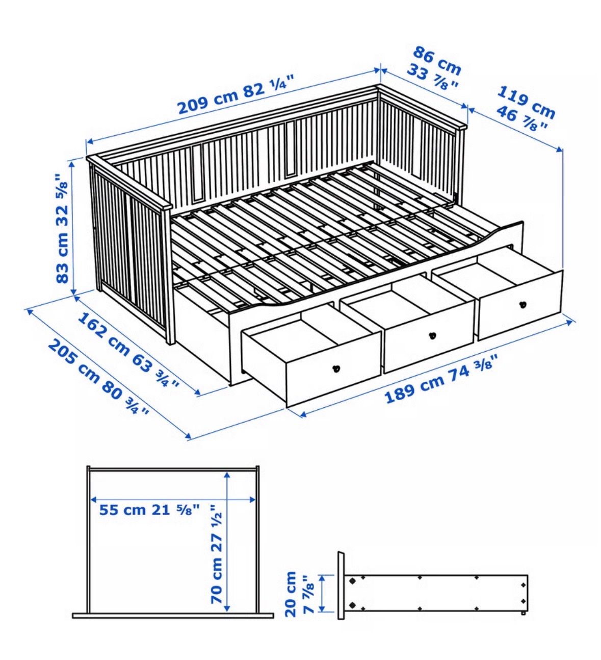Ikea Betten: Ikea Hemnes Bett – Gebraucht aus Oberlunkhofen von tat_kv68 4