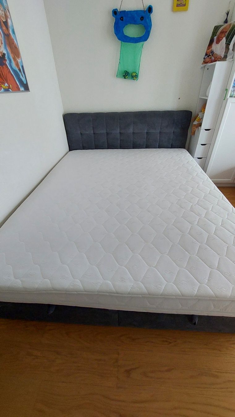 Mömax Letti: Boxbett 160x200 cm grau, mit Stauraum – Usato da Niederhasli venduto da RTL2014 4