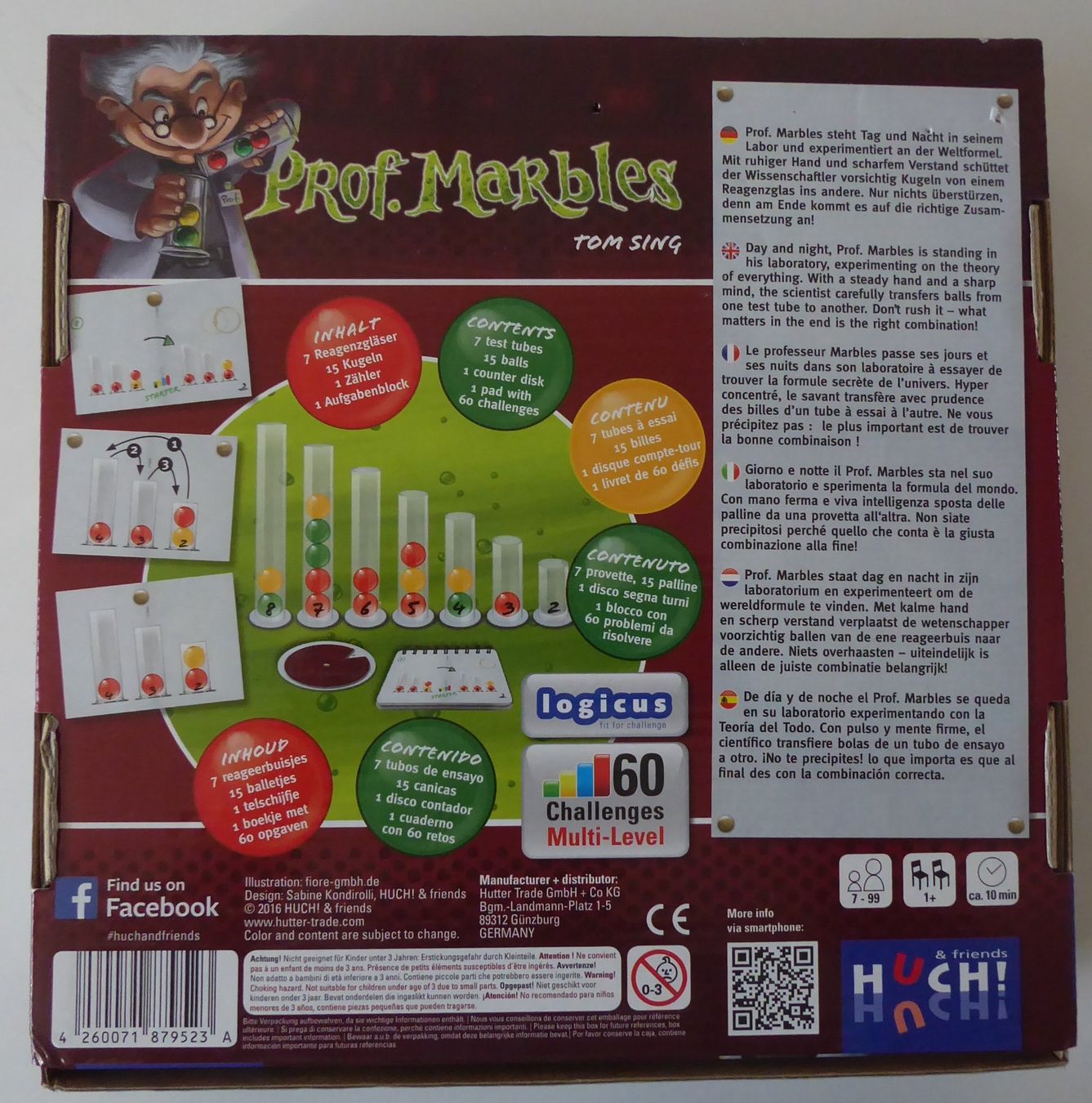 Giochi: Prof Marbles - Knobelspiel - 60 Challenges – Usato da Wettingen venduto da tonia3 1
