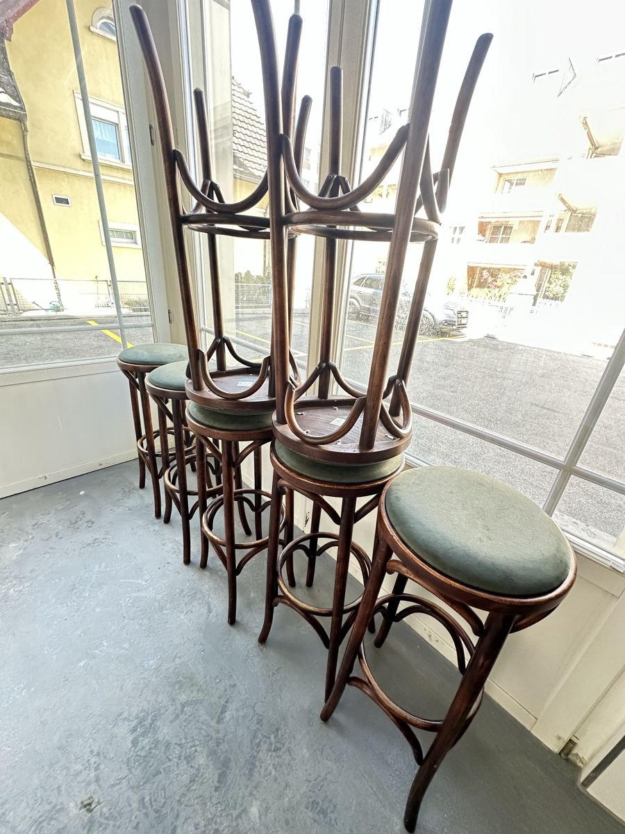 Sedie: Bistrot Barhocker, 1980er, 5er Set – Usato da Goldach venduto da toverlani64 2