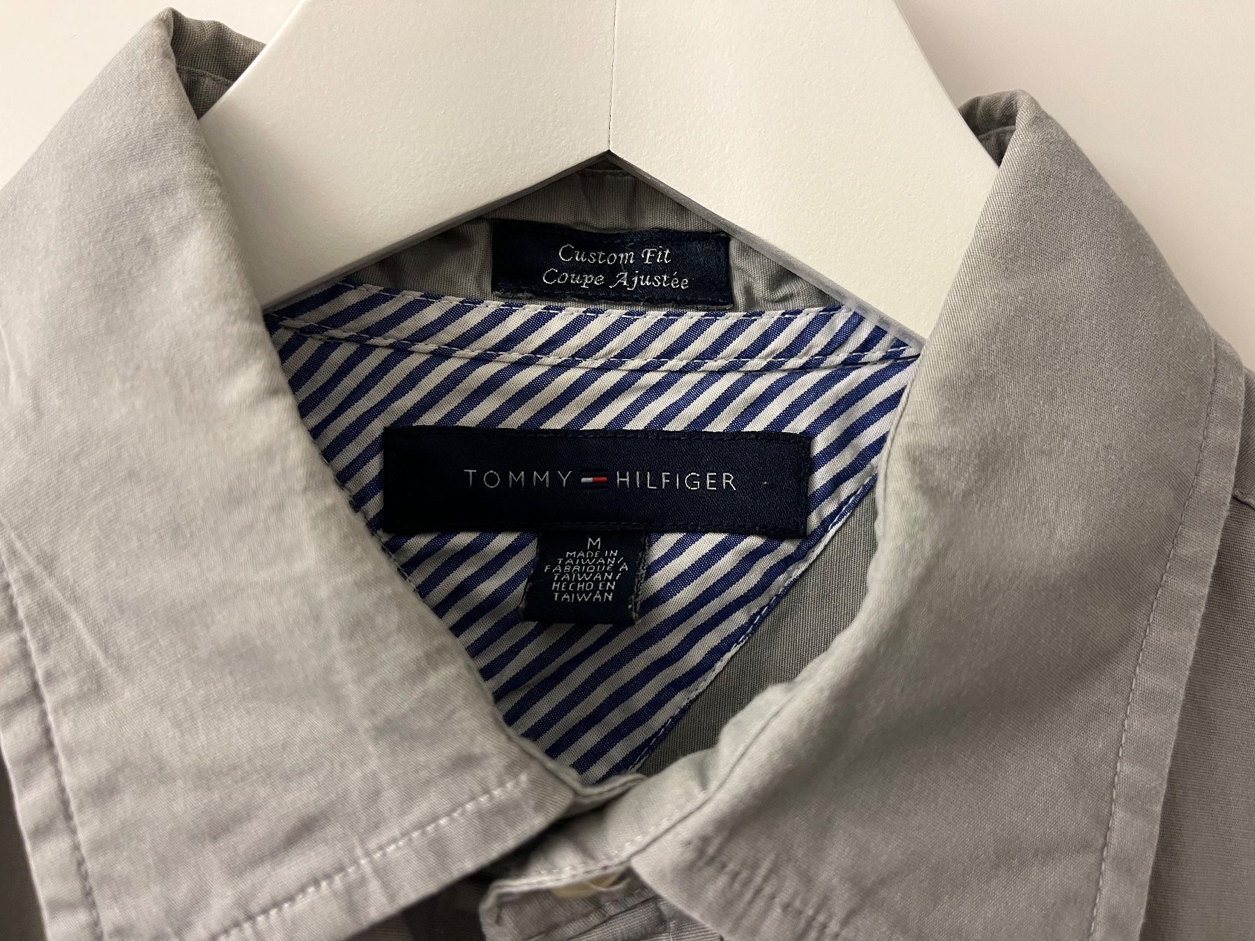 Tommy Hilfiger Hemden: Tommy Hilfiger Herrenhemd - Grösse M - grau - Hemd – Gebraucht aus Altdorf UR von Mini037 1