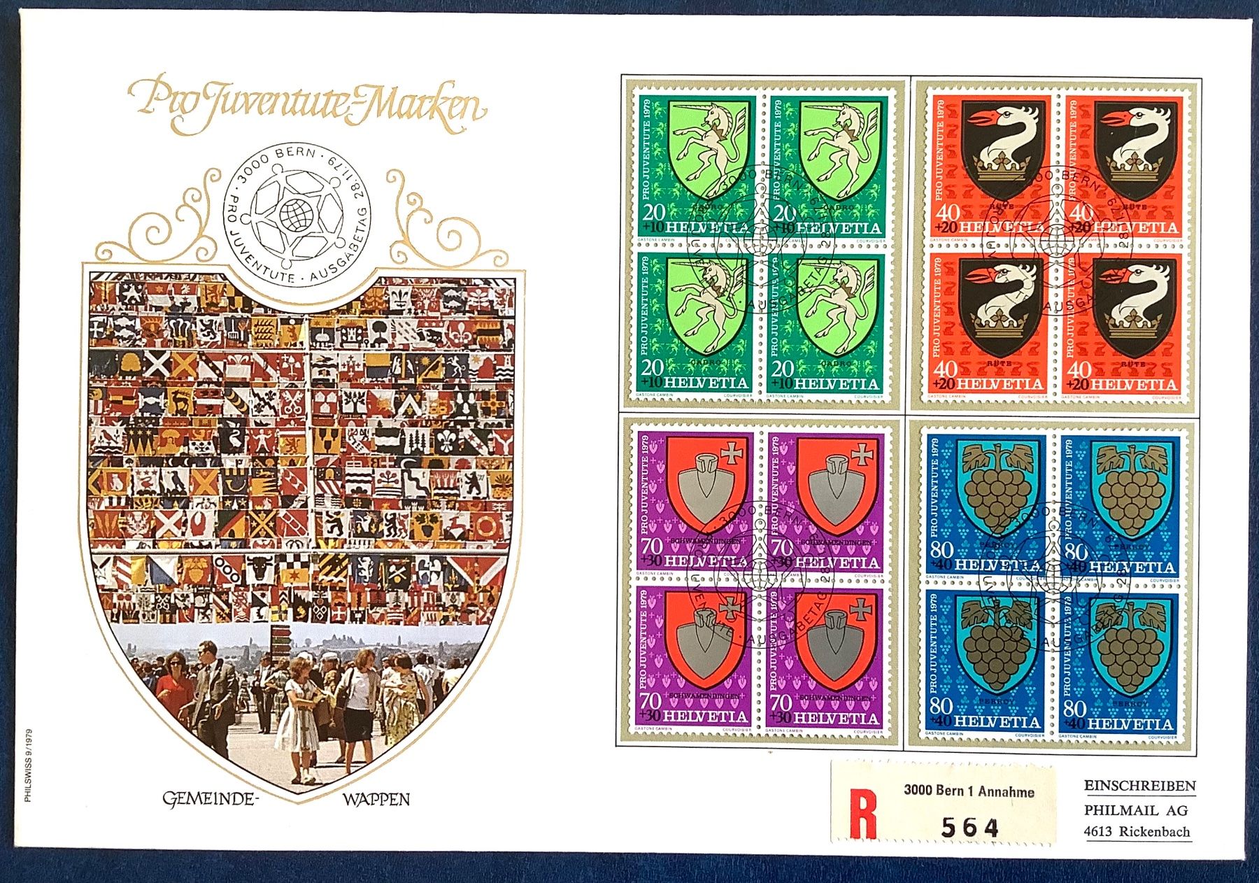 Tutti i francobolli: 1979 Pro  Juventute  - FDC Grossbrief – Nuovo (secondo la descrizione) da Liestal venduto da Skunk02
