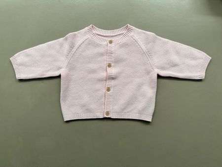 Baby Light Pink Cardigan - Size 80 / 6-12 months