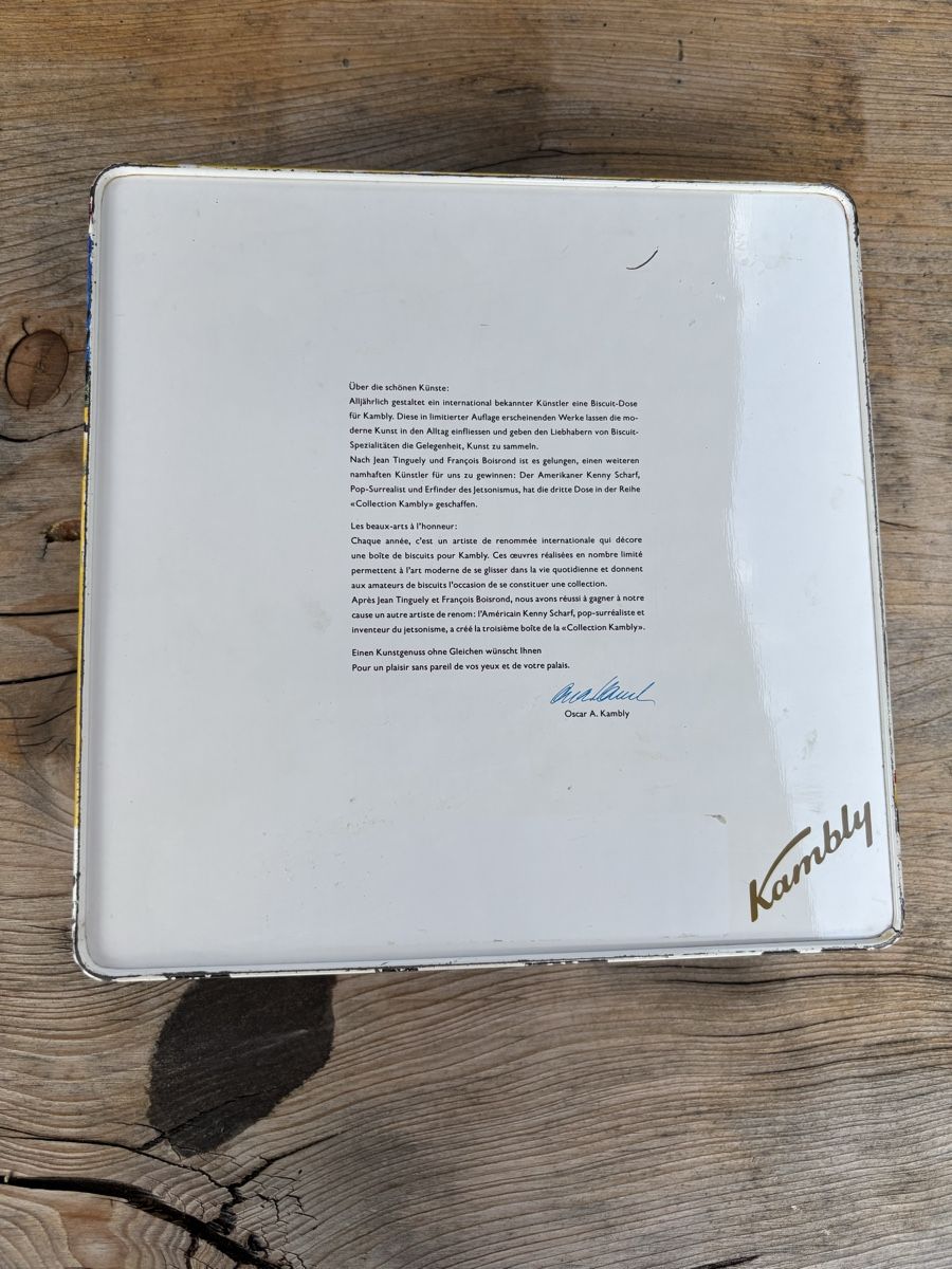 Barattoli: Kambly Blechdose Kenny Scharf 1990  – Usato da Würenlos venduto da Ashley24 4