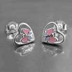 Orecchini pendenti & Orecchini a lobo: Schmetterling Kinderohrstecker 925Silber – Nuovo e nell'imballaggio originale da Wetzikon ZH venduto da shoo-shoos